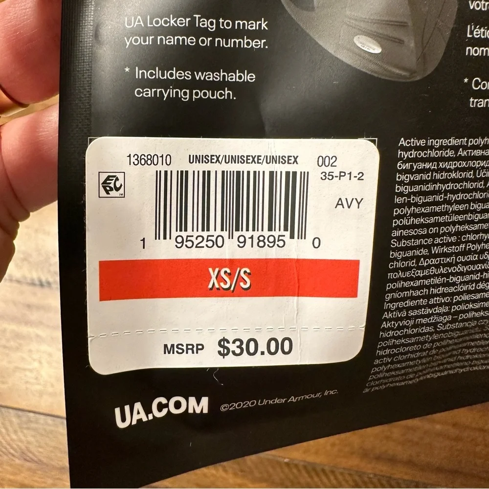 NWT UNDER ARMOUR SPORT MASK SIZE XS/S
